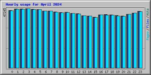 Hourly usage for April 2024